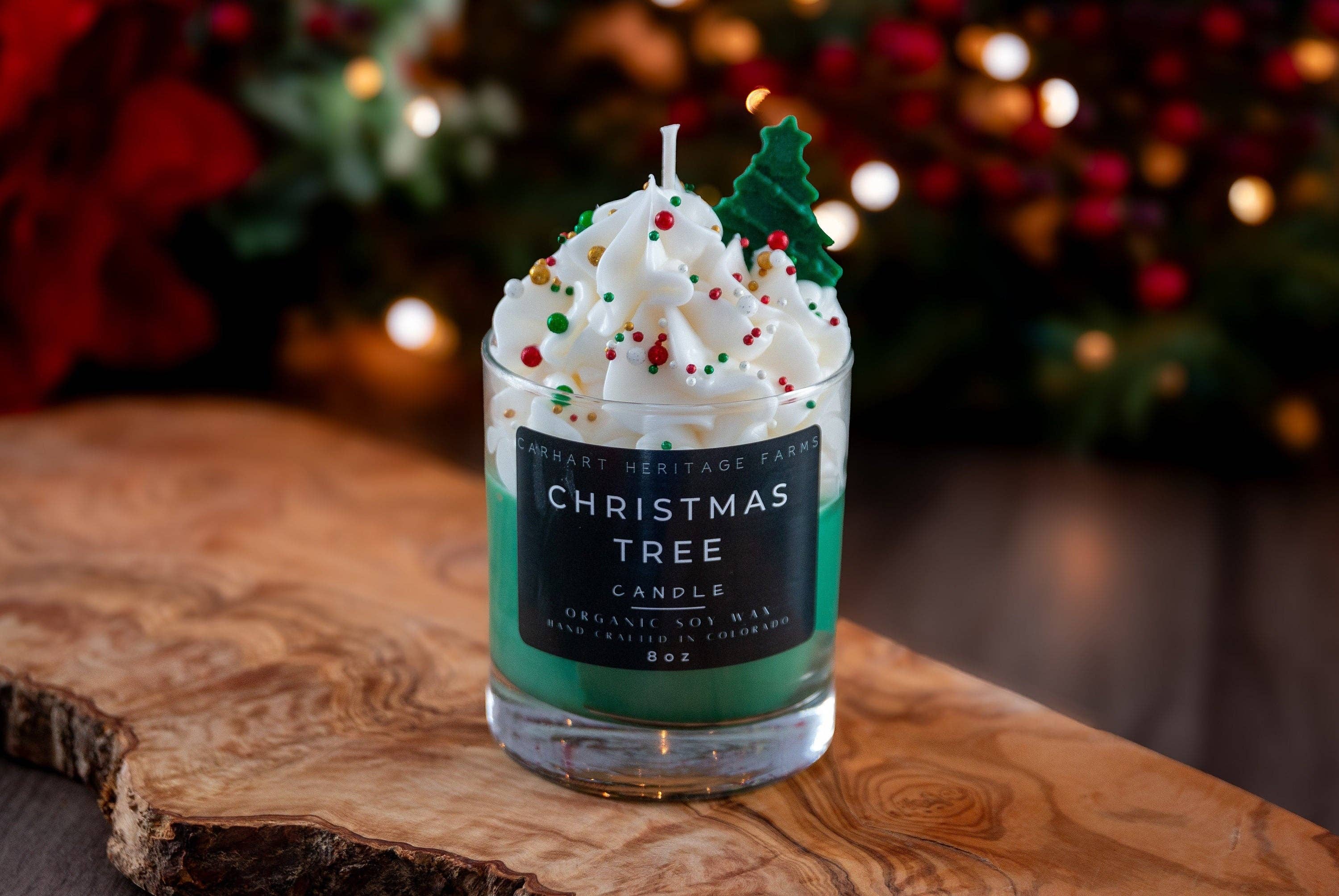 Christmas Tree Holiday Candle Carhart Heritage Farms- Tilden Co.