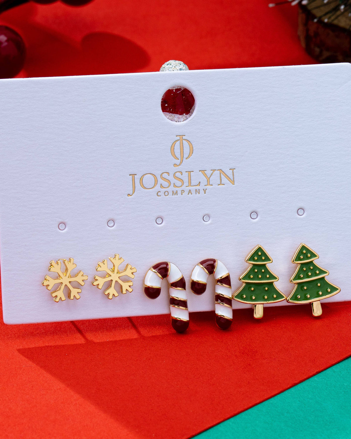 Winter Holiday Earring Set | 80E63269 Earrings JOSSLYN by wall to wall- Tilden Co.