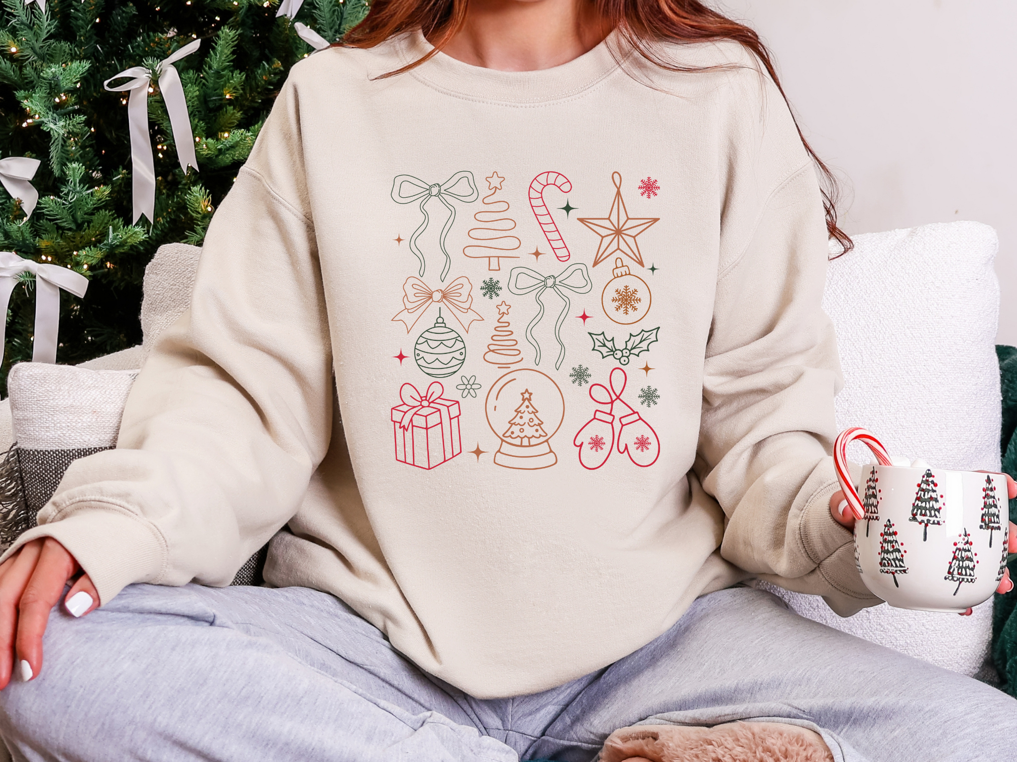 Jolly Details Graphic Tee and Sweatshirt Womens Ave Shops- Tilden Co.