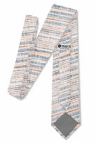 Sea Breeze - Orange White Texture Stripe Tie necktie Tough Apparel- Tilden Co.