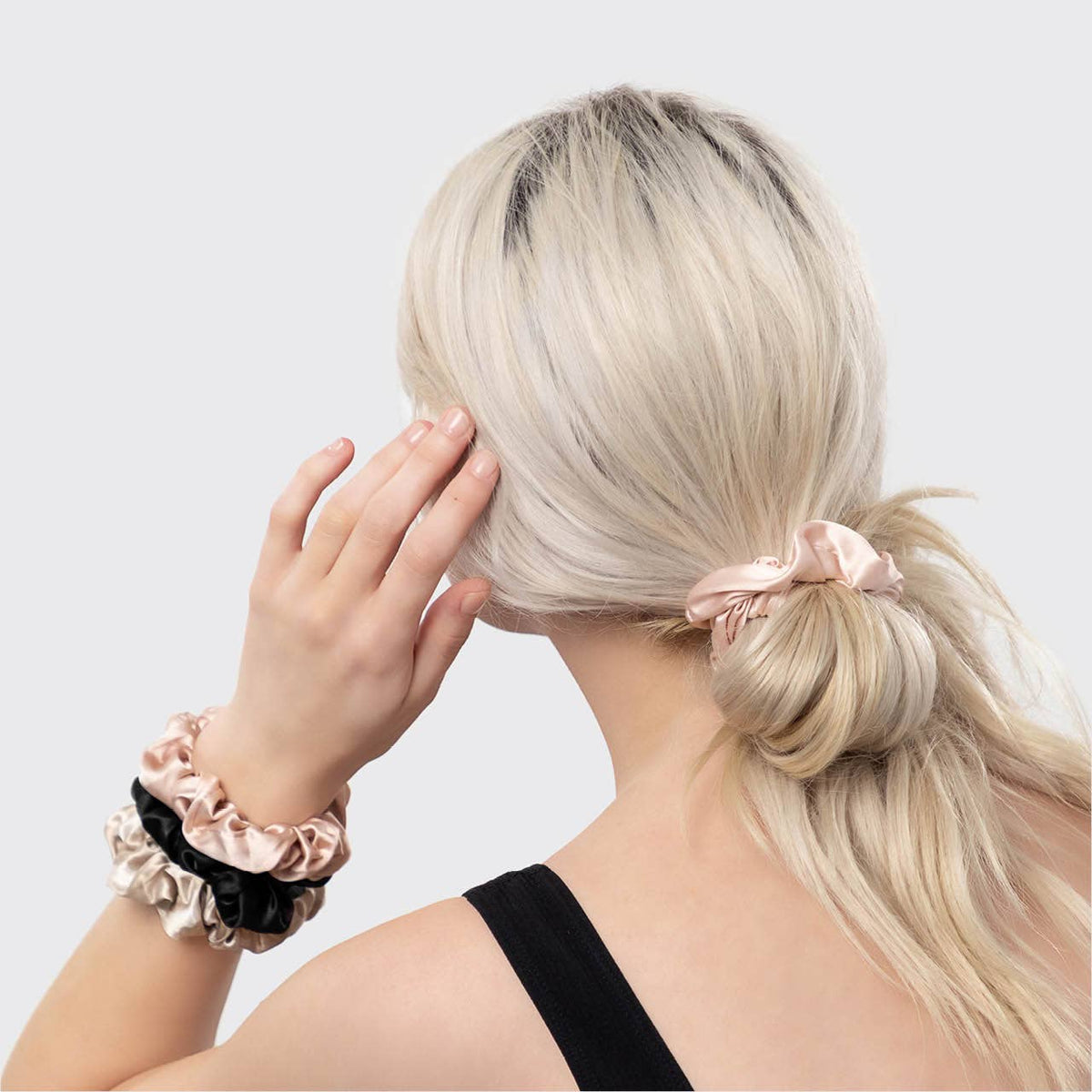 Satin Sleep Scrunchies 5pc - Assorted KITSCH- Tilden Co.
