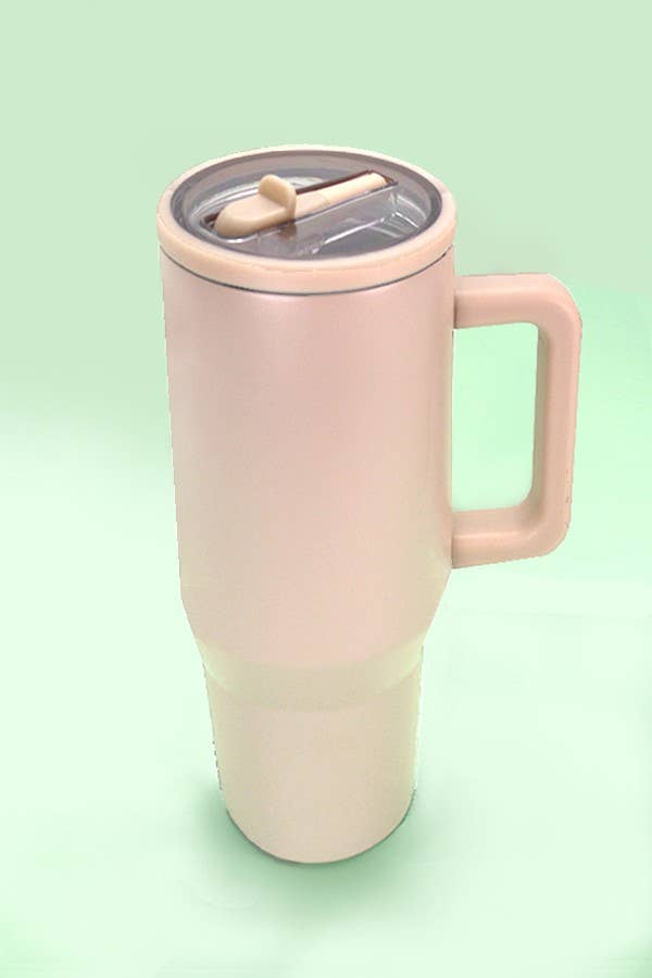 40oz Spill Free Tumbler TAN TAN JOSSLYN by wall to wall- Tilden Co.