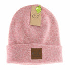 Unisex Soft Ribbed Leather Patch C.C. Beanie    beanie C.C Beanie- Tilden Co.