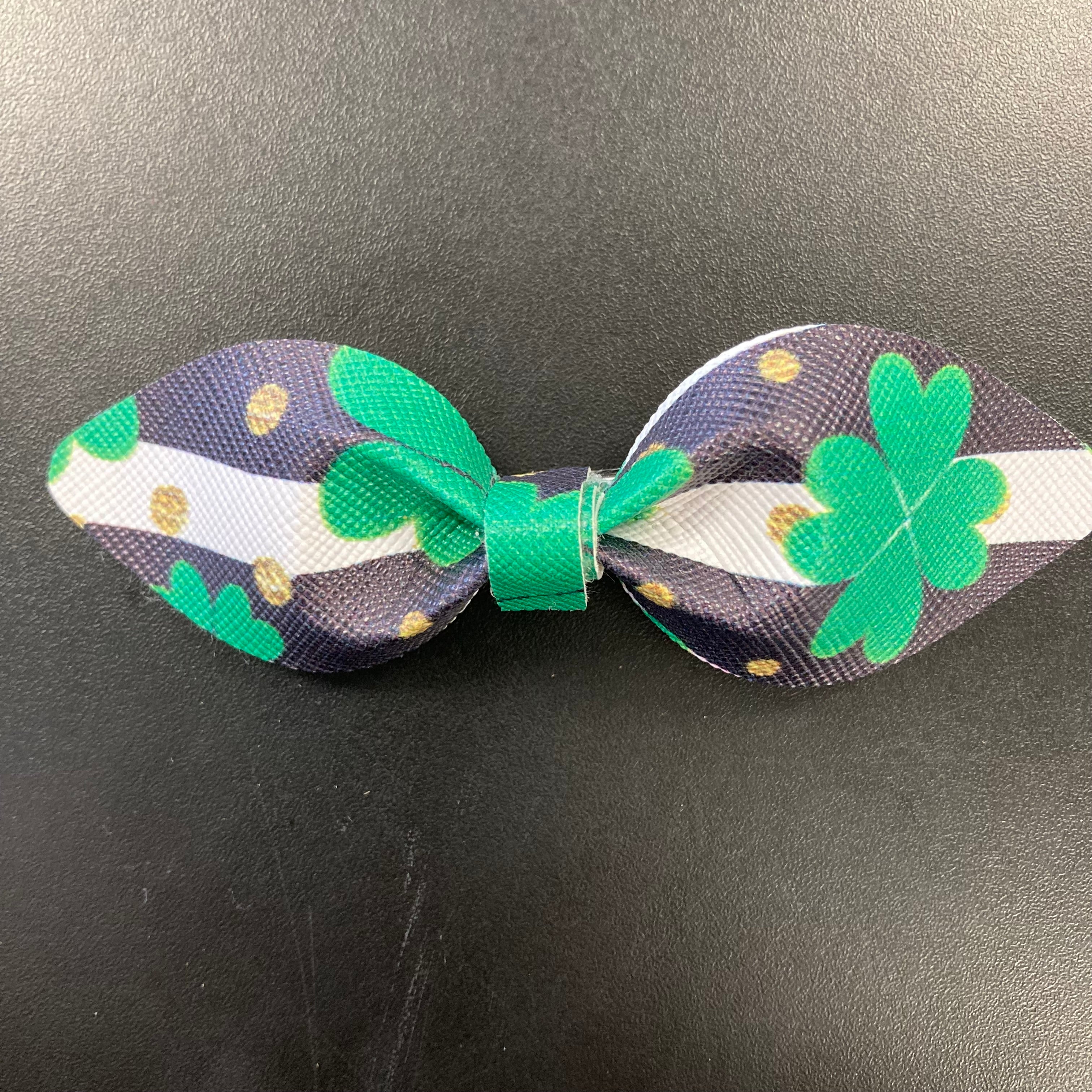 St. Patrick’s Clover Bow earring Daydreamer Creations- Tilden Co.