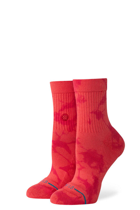 Stance Cotton Quarter Socks Small (Men 3-5.5 / Women 5-7.5) / Dye Namic - Red Small (Men 3-5.5 / Women 5-7.5) Dye Namic - Red Socks Stance- Tilden Co.