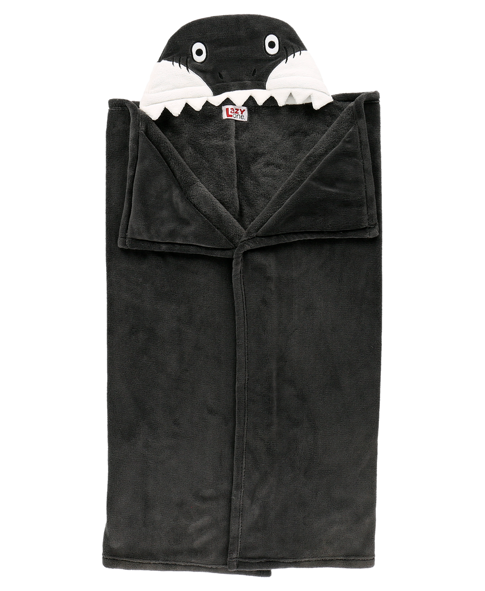 Shark Kid's Hooded Blanket Blanket LazyOne- Tilden Co.