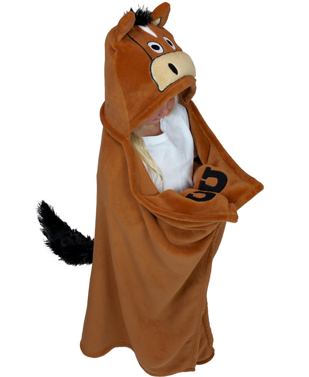 Horse Kid's Hooded Blanket Blanket LazyOne- Tilden Co.