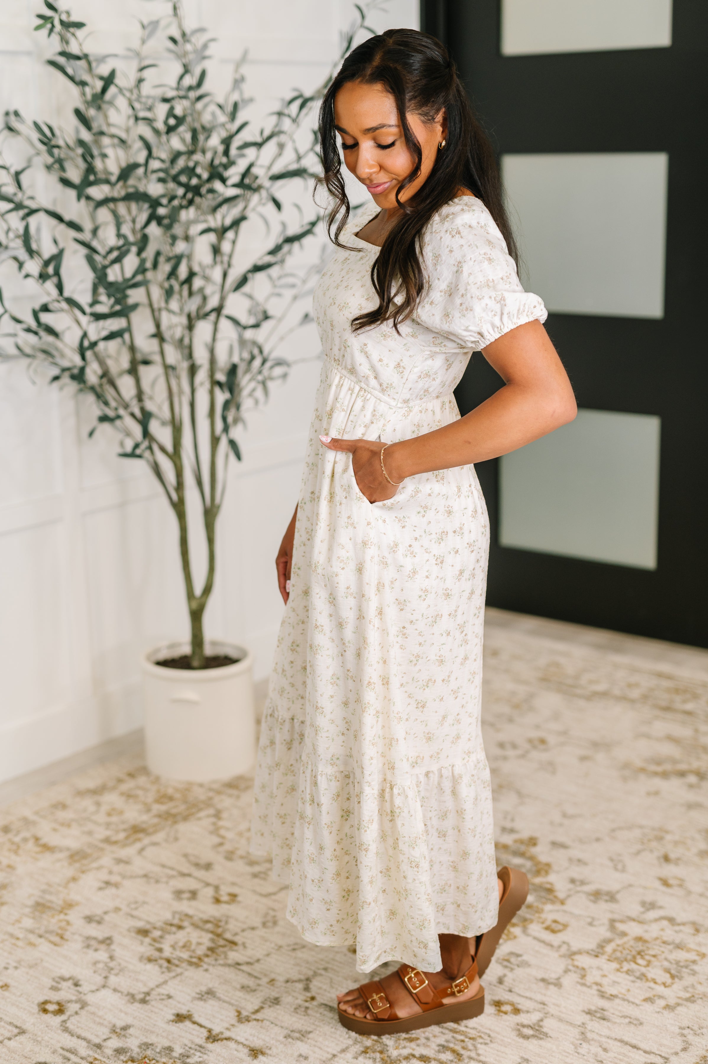 Angelcore Square Neck Dress Womens Ave Shops- Tilden Co.