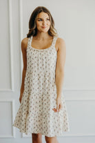 Maddie Dress in Vintage Garden Knee Length Dress Mikarose- Tilden Co.