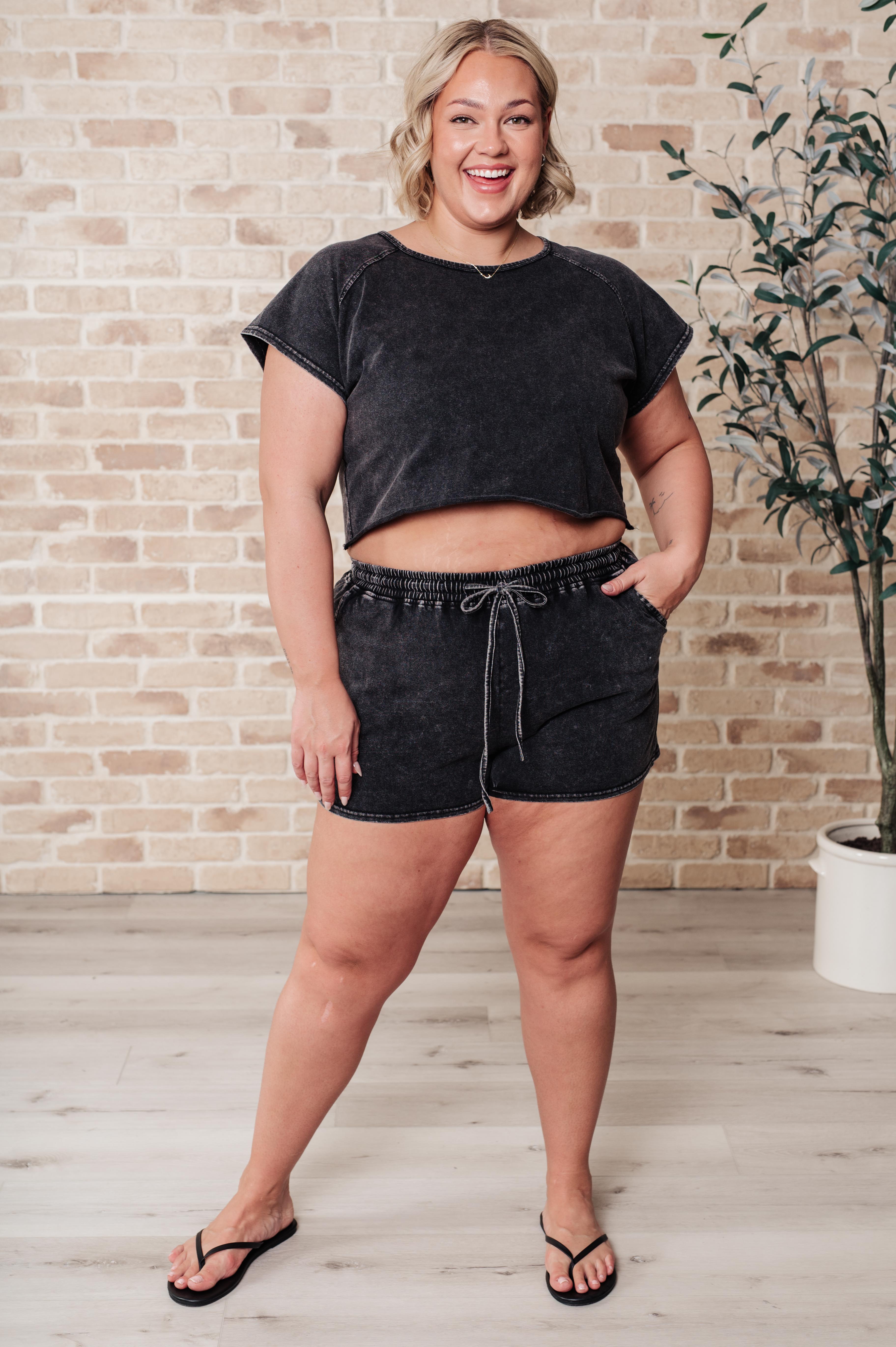 Back to Reality Mineral Wash Short Set Athleisure Ave Shops- Tilden Co.