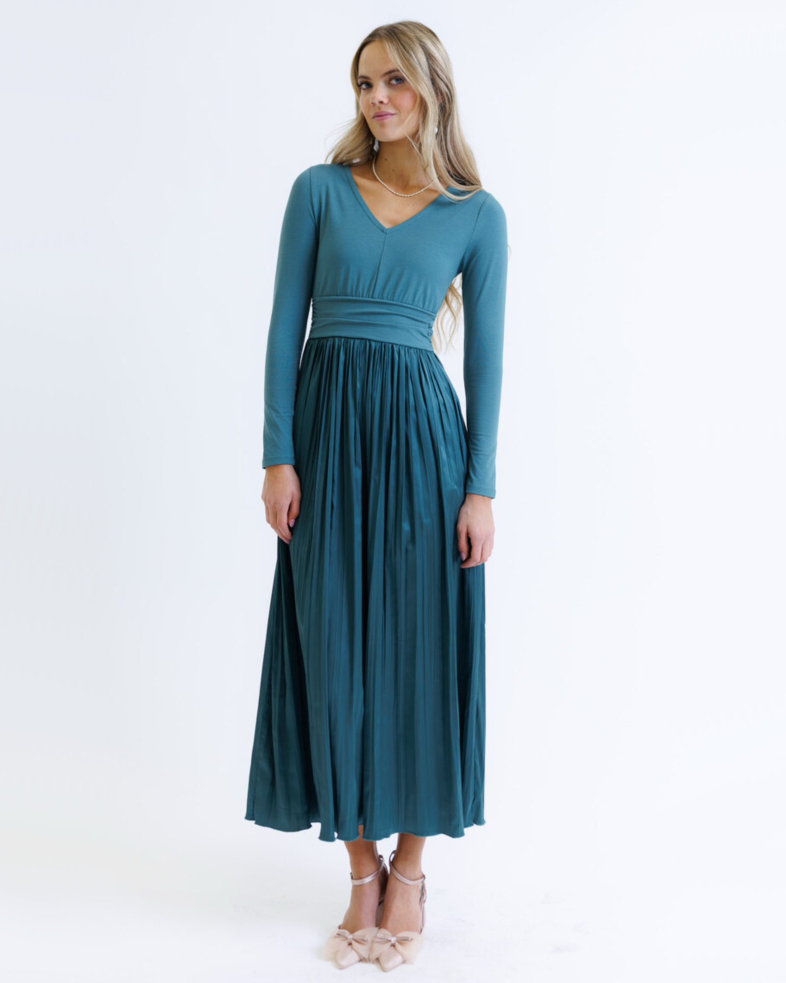 Ballad Dress XS / Mallard Green XS Mallard Green Dresses Downeast- Tilden Co.