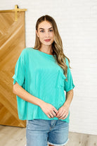 Bare Necessitee Relaxed Tee in Mint Womens Ave Shops- Tilden Co.