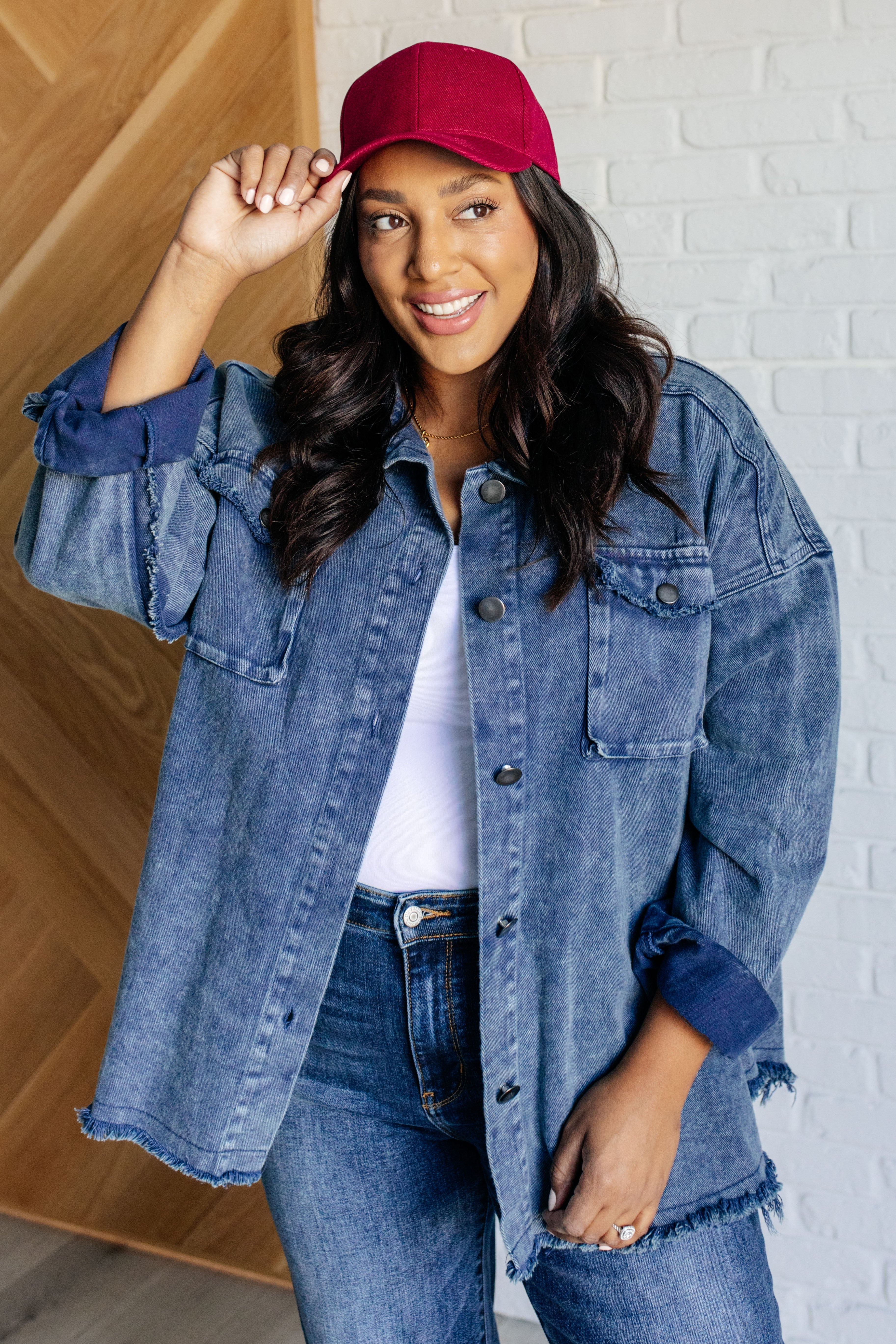 Basic Babe Ball Cap in Wine Accessories Ave Shops- Tilden Co.