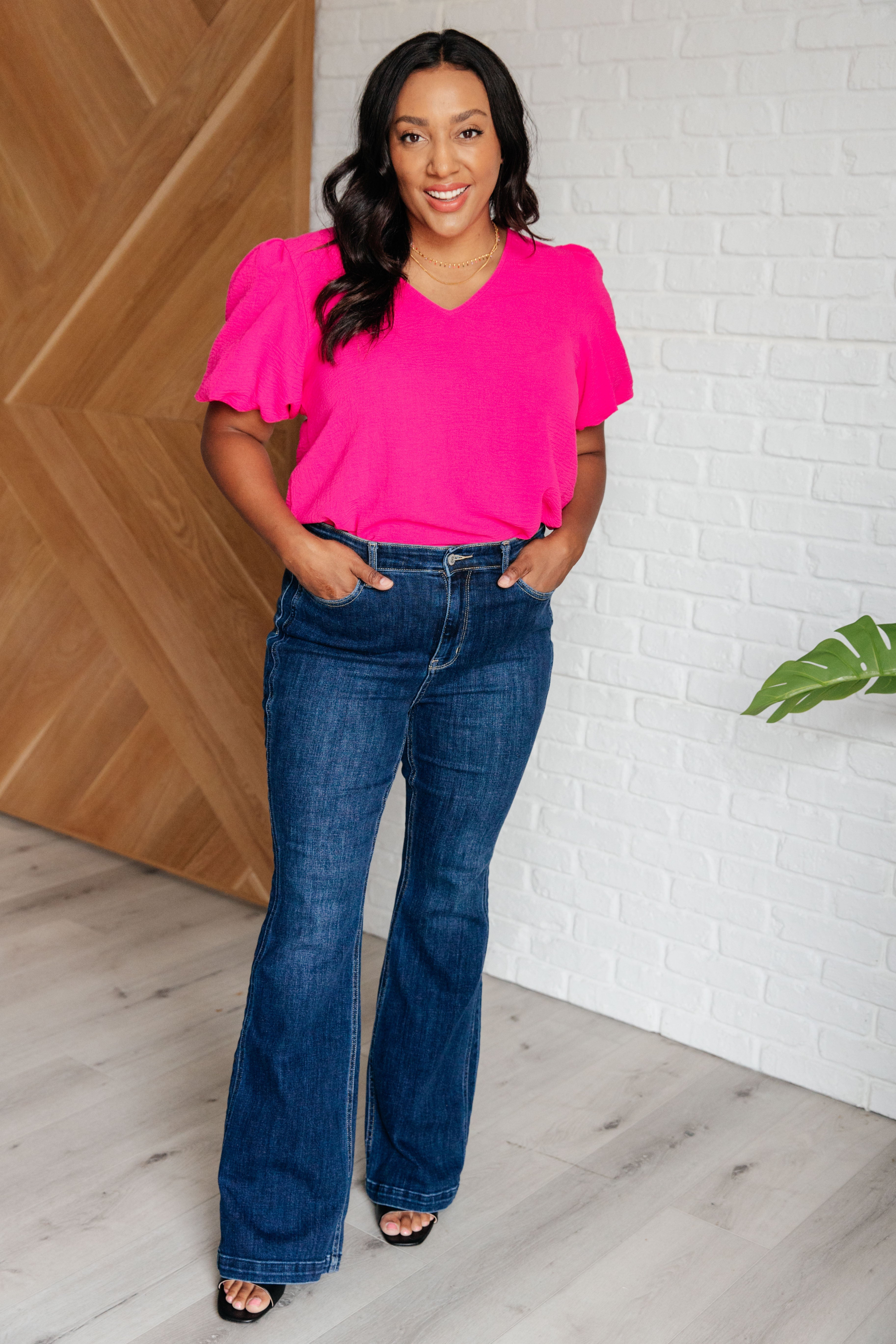 Belong Together Puff Sleeve Blouse Blouses Ave Shops- Tilden Co.