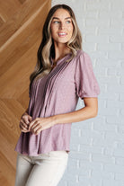 Best Chance Pleat Front Blouse Tops Ave Shops- Tilden Co.