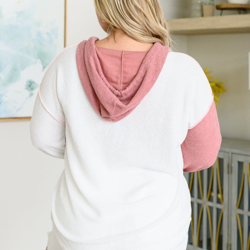 Best On The Block Color Block Hoodie Tops Ave Shops- Tilden Co.