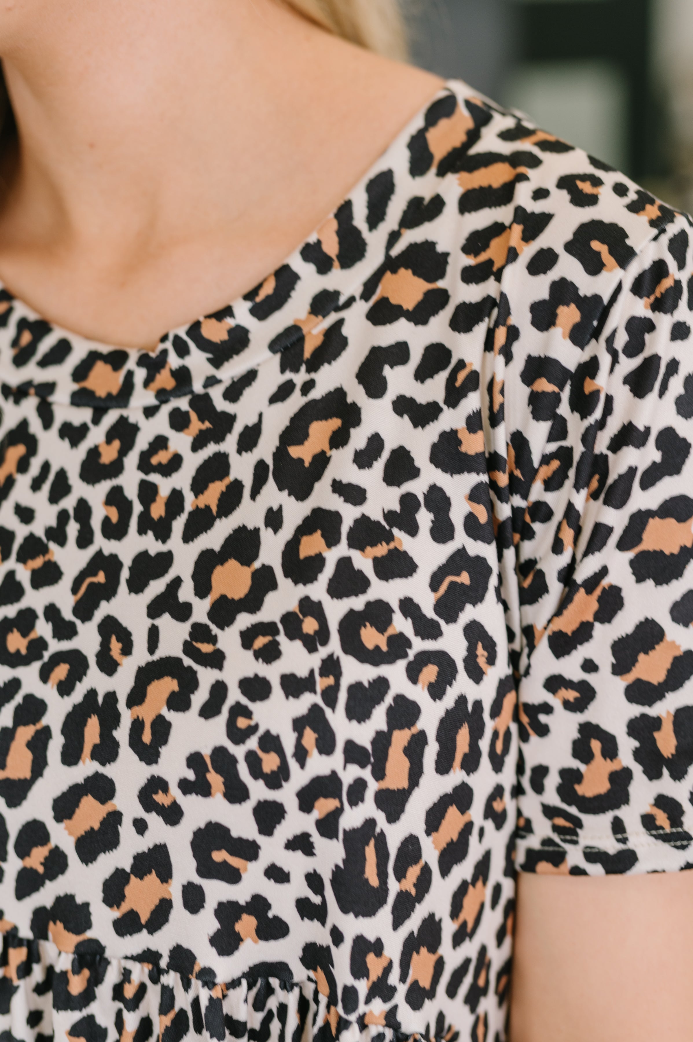 Better Stuff To Do Leopard Print Smock Dress Womens Ave Shops- Tilden Co.