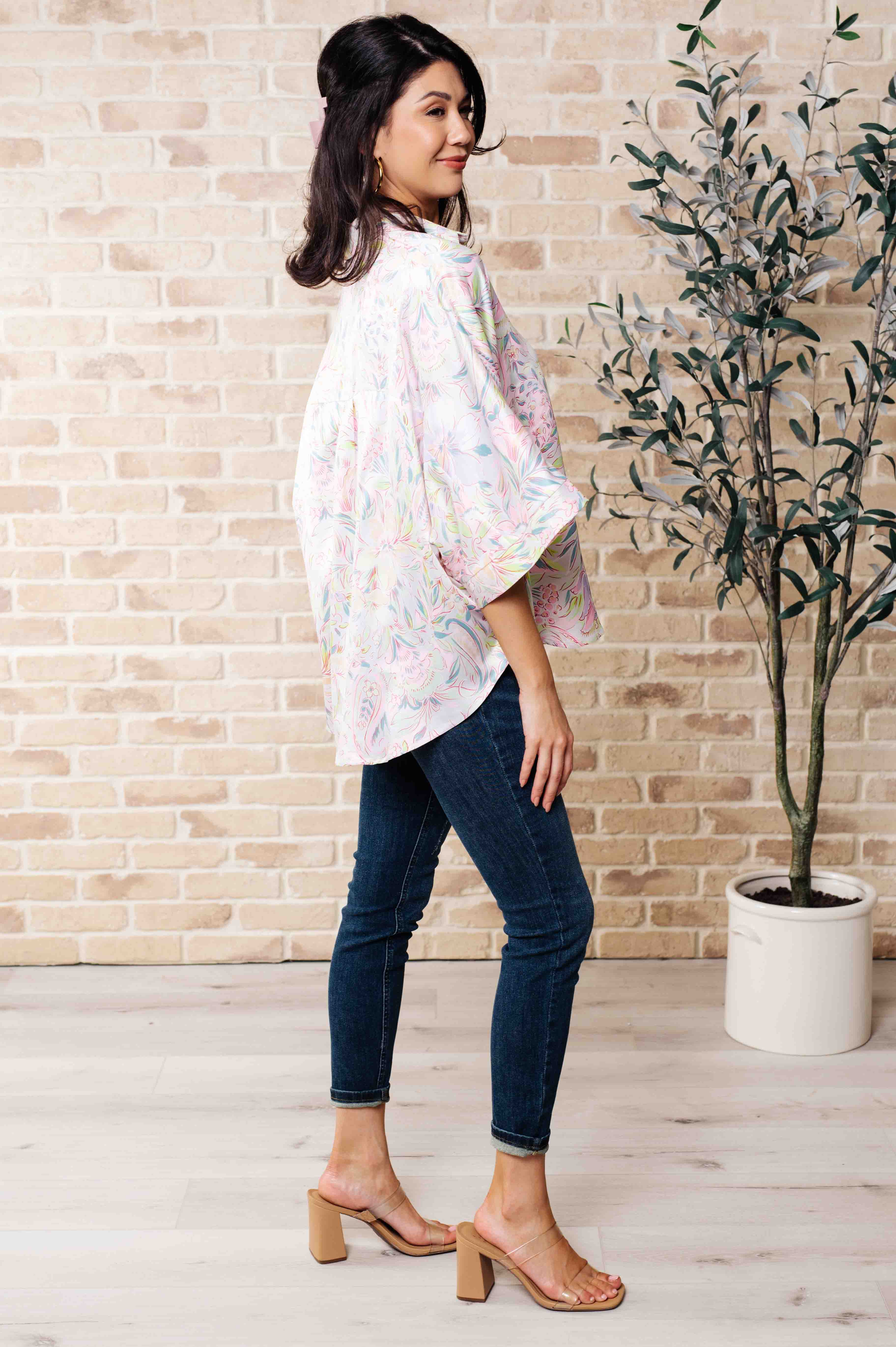 Blissful Botanicals Blouse Tops Ave Shops- Tilden Co.