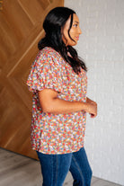 Bohemian Moment Floral Mock Neck Blouse Blouses Ave Shops- Tilden Co.