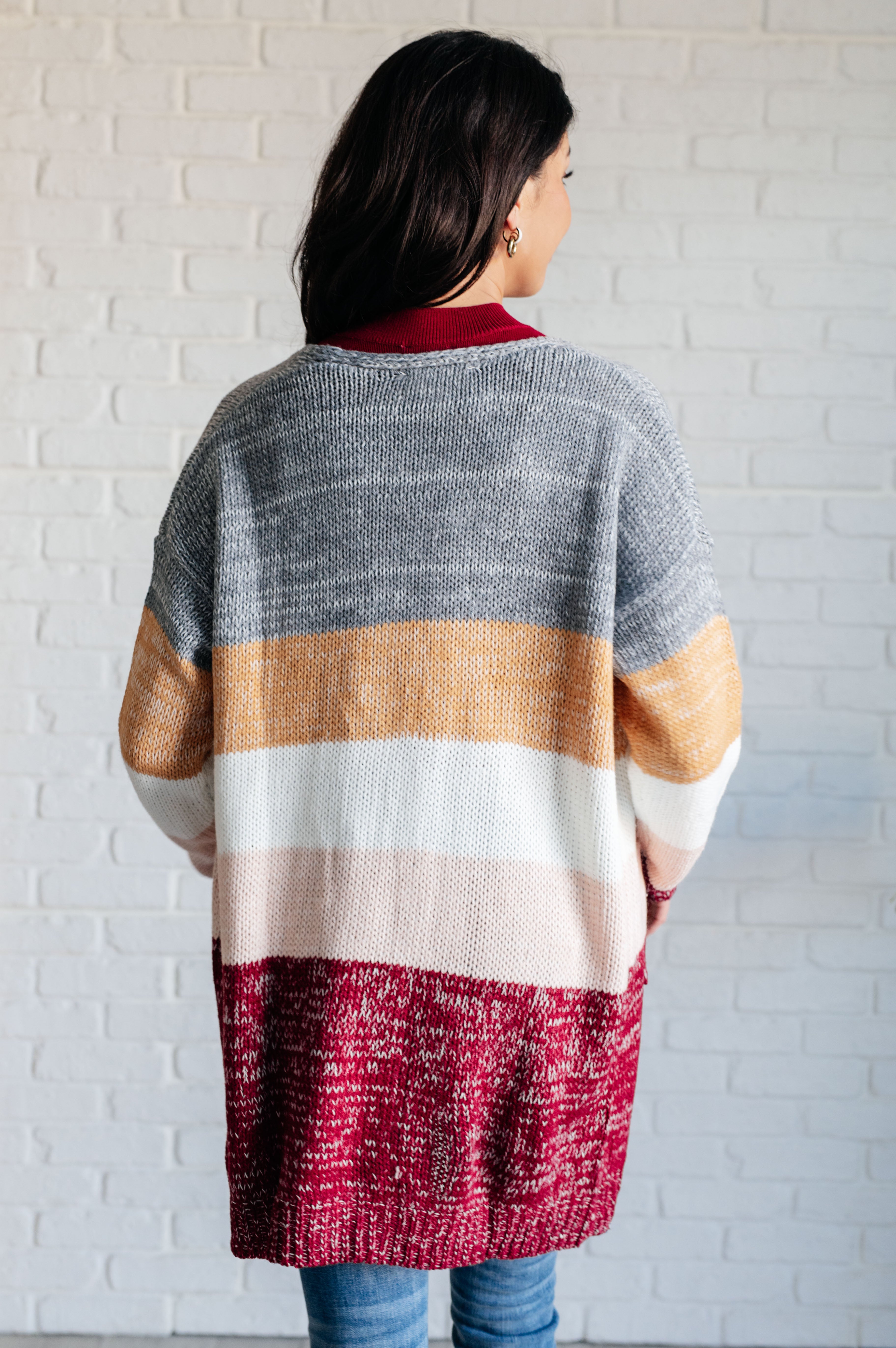 Bring the Warmth Color Block Cardigan Layers Ave Shops- Tilden Co.