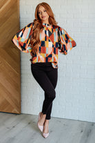 Call It What It Is Mod Print Blouse Blouses Ave Shops- Tilden Co.