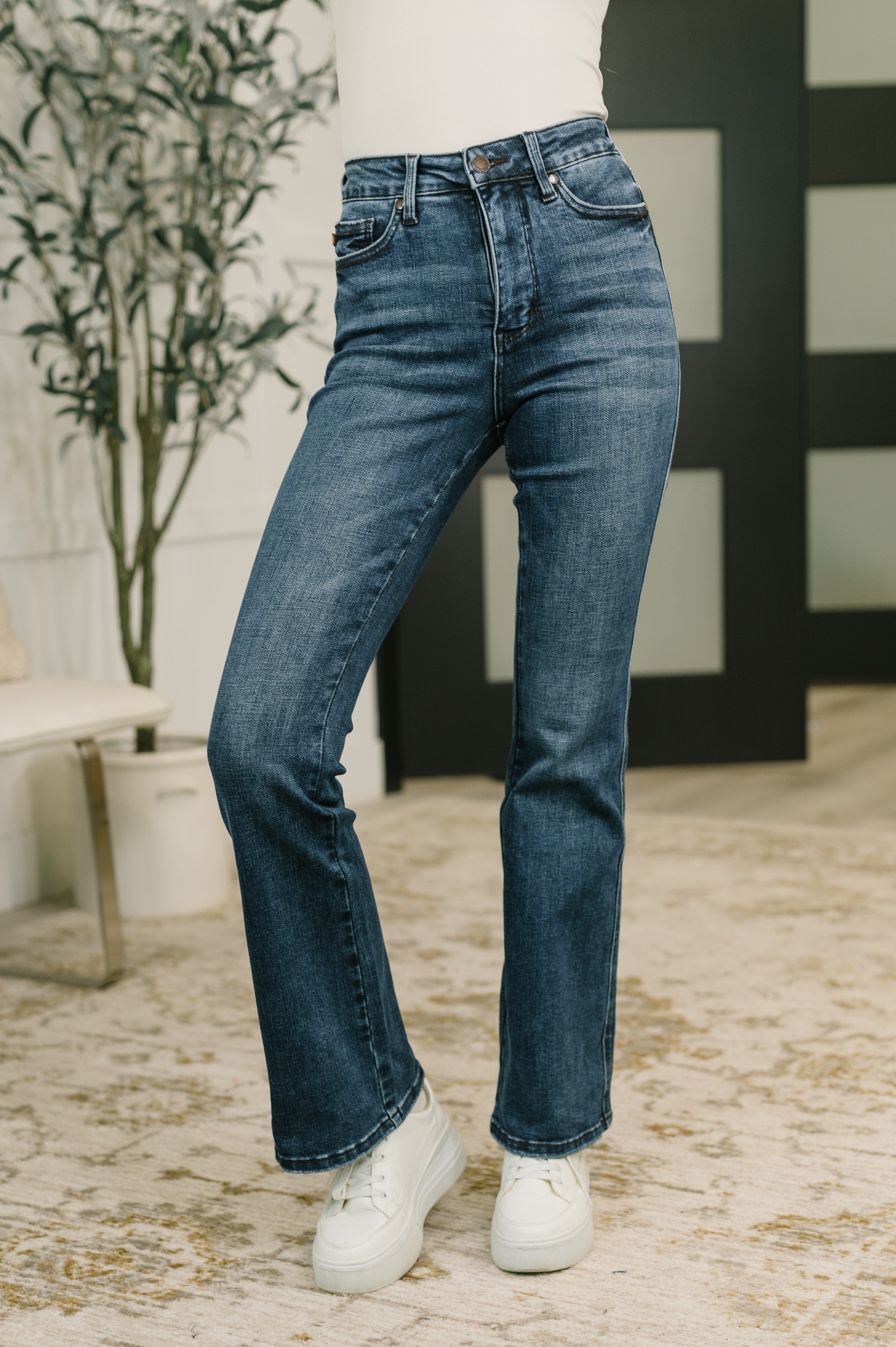 Camille High Waist Tummy Control Bootcut Jean Womens Ave Shops- Tilden Co.