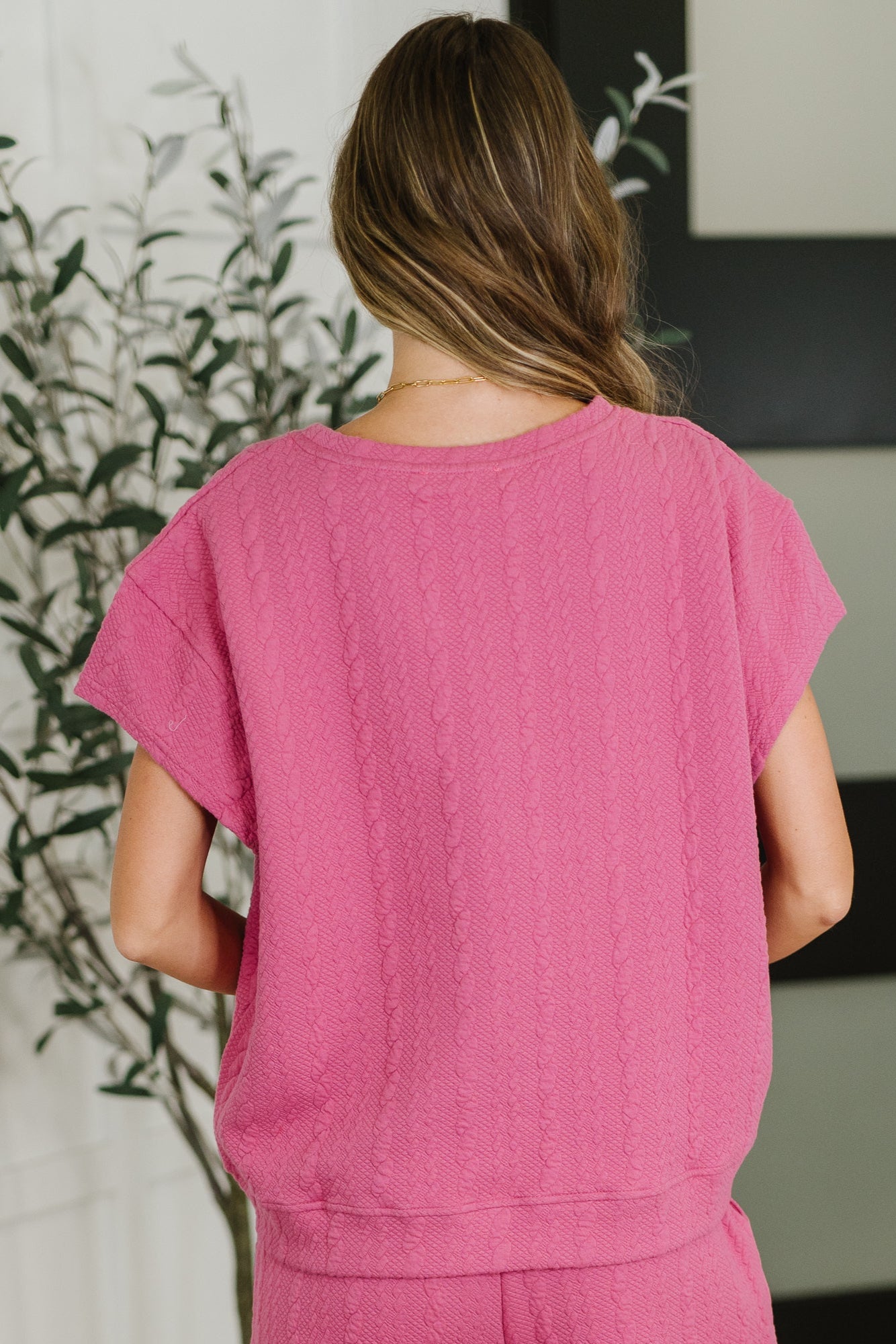 Can't Quit You Drop Shoulder Top in Magenta Womens Ave Shops- Tilden Co.