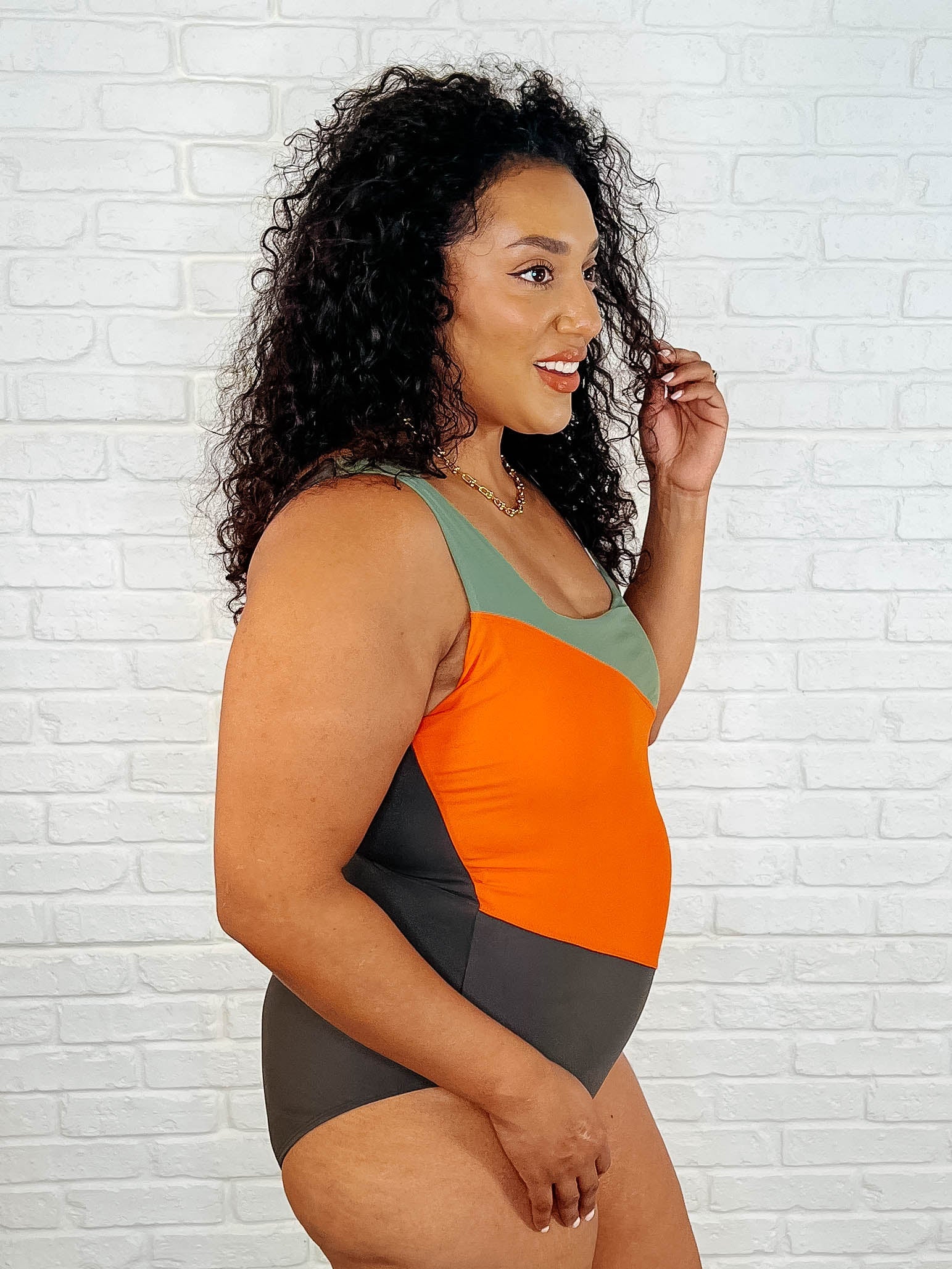 Cape Town Asymmetrical Stripe Swimsuit Swimwear Ave Shops- Tilden Co.