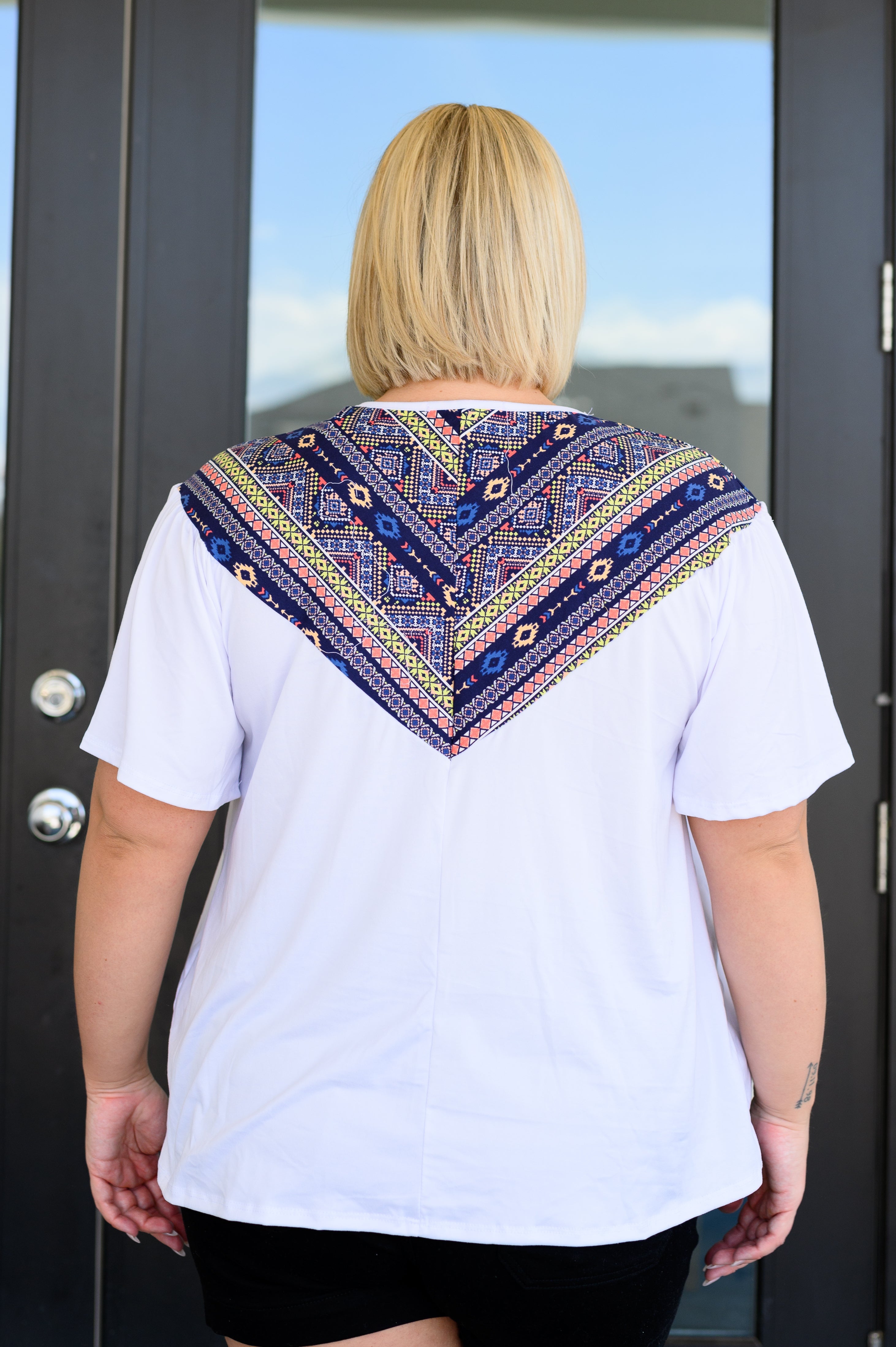 Casually Boho Keyhole Neckline Top Tops Ave Shops- Tilden Co.