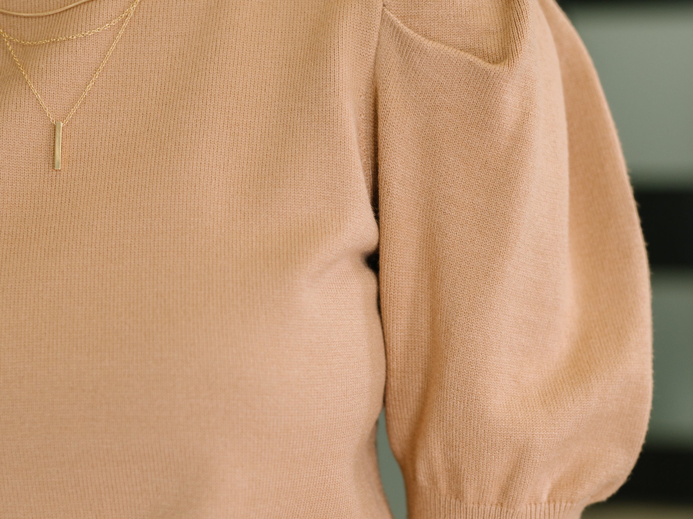 Casually Classy Puff Sleeve Blouse in Brush Womens Ave Shops- Tilden Co.