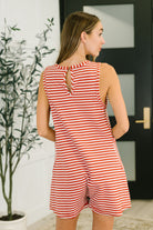 Caught You Staring Ribbed Knit Romper in Rust Womens Ave Shops- Tilden Co.