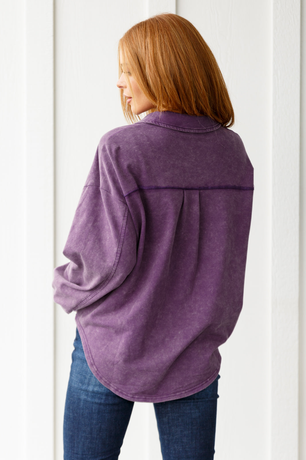 Chaos of Sequins Shacket in Purple Layers Ave Shops- Tilden Co.