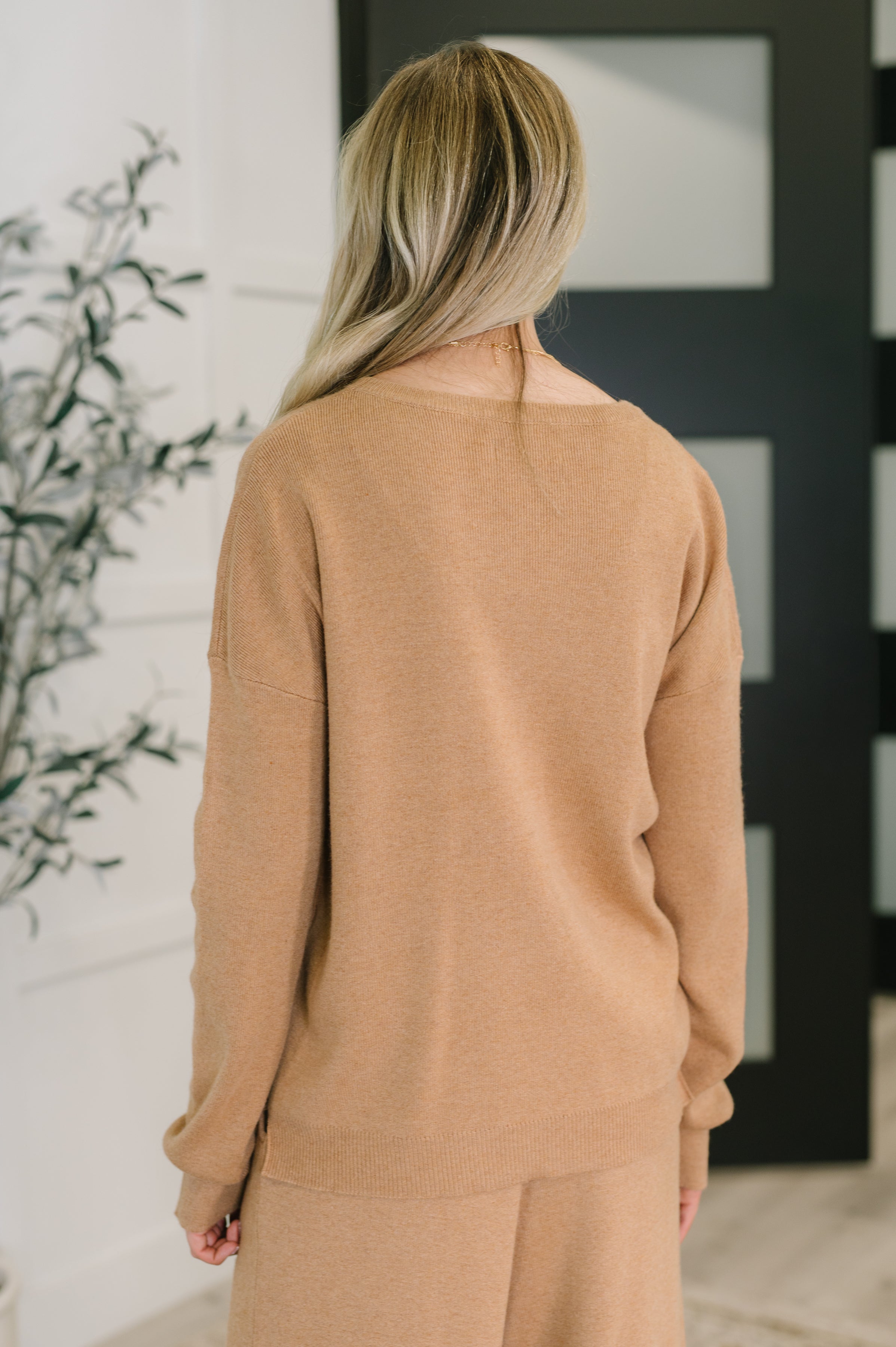 Clove Sweater in Camel Womens Ave Shops- Tilden Co.