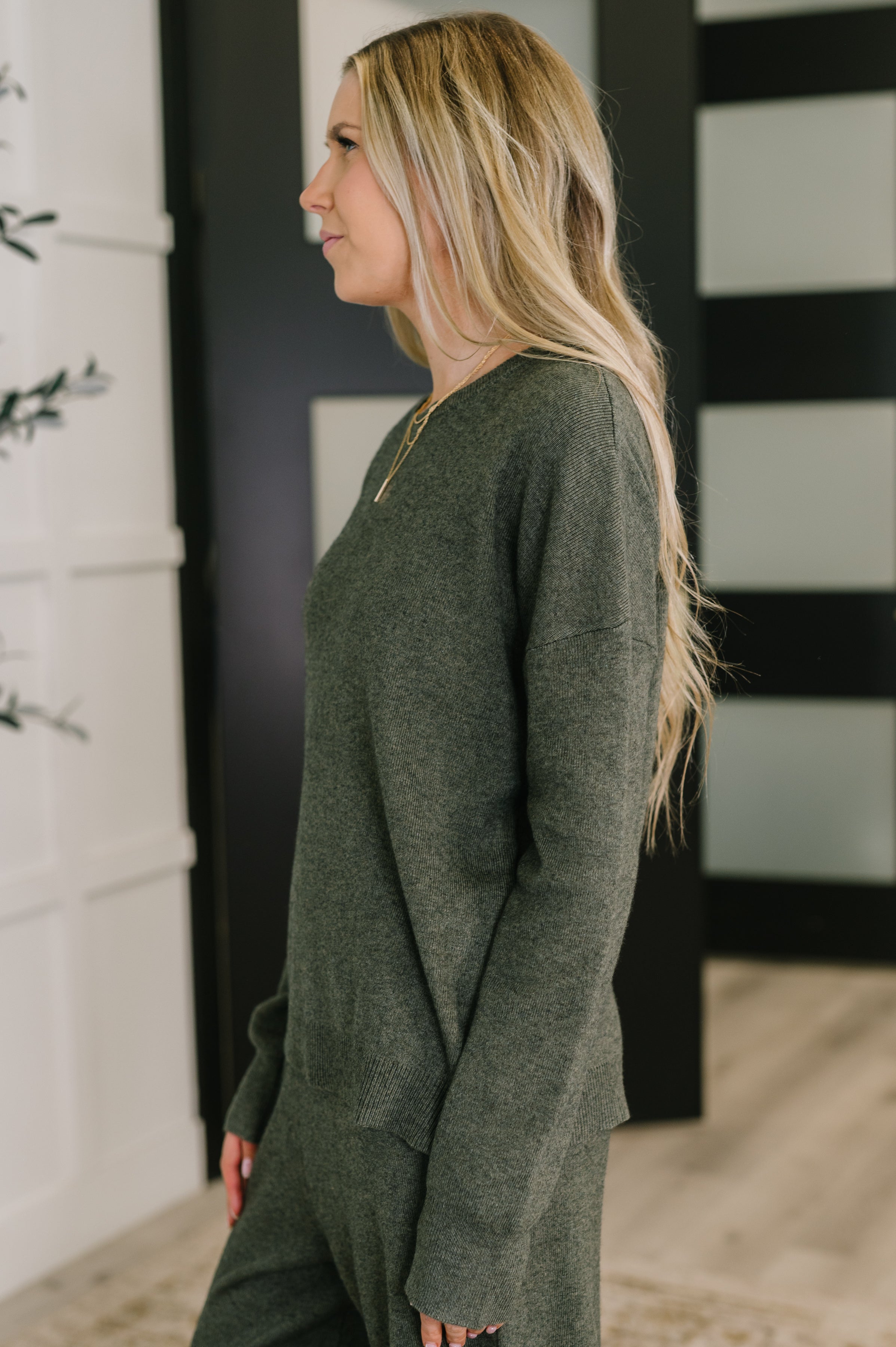 Clove Sweater in Moss Womens Ave Shops- Tilden Co.