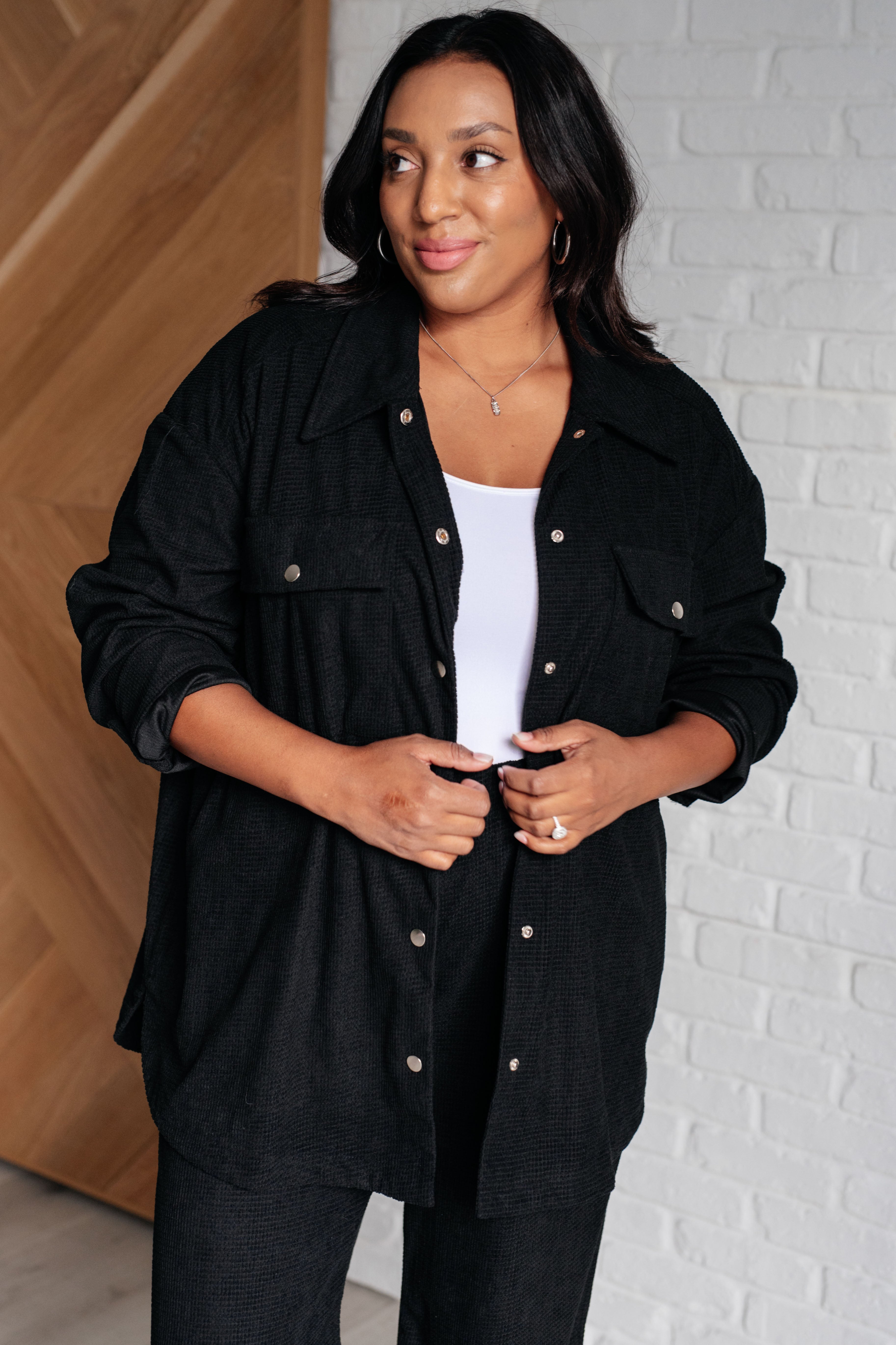 Come Rain or Shine Button Down Top Tops Ave Shops- Tilden Co.