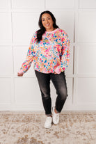 Confusing Times Abstract Print Pullover Tops Ave Shops- Tilden Co.