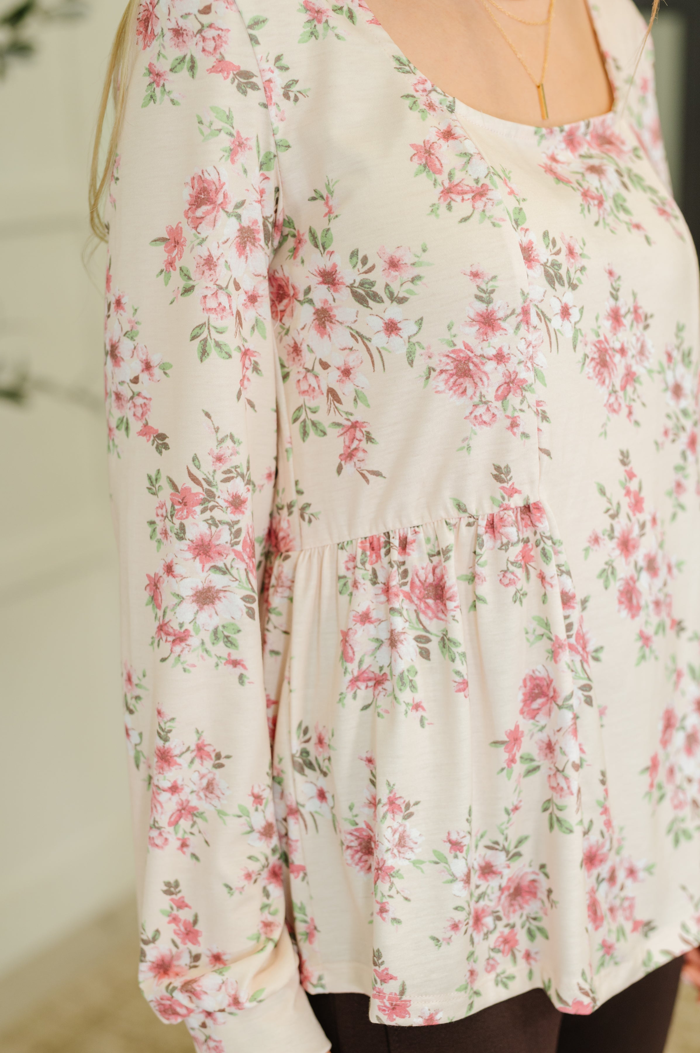 Cool to Be Kind Floral Blouse Womens Ave Shops- Tilden Co.