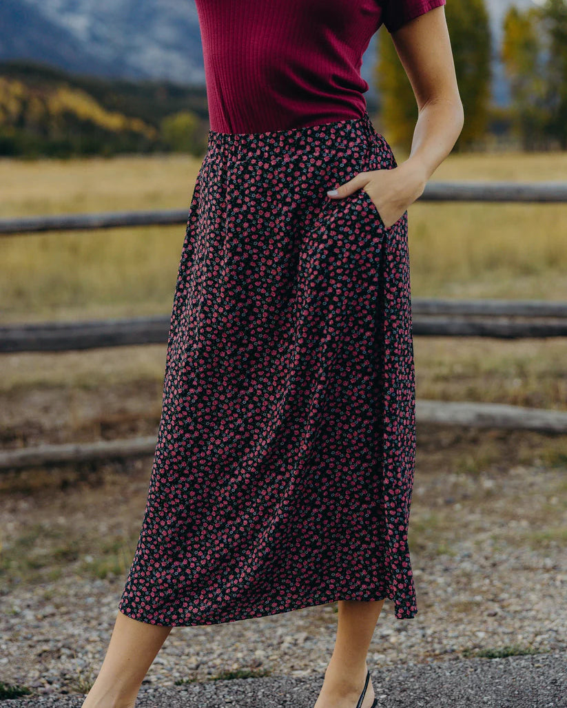 Textured Midi Skirt in Coyote Rose Midi Skirt Mikarose- Tilden Co.