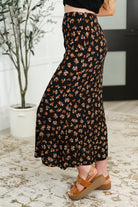 Crisp Kiss Midi Skirt in Rust, White and Black Womens Ave Shops- Tilden Co.