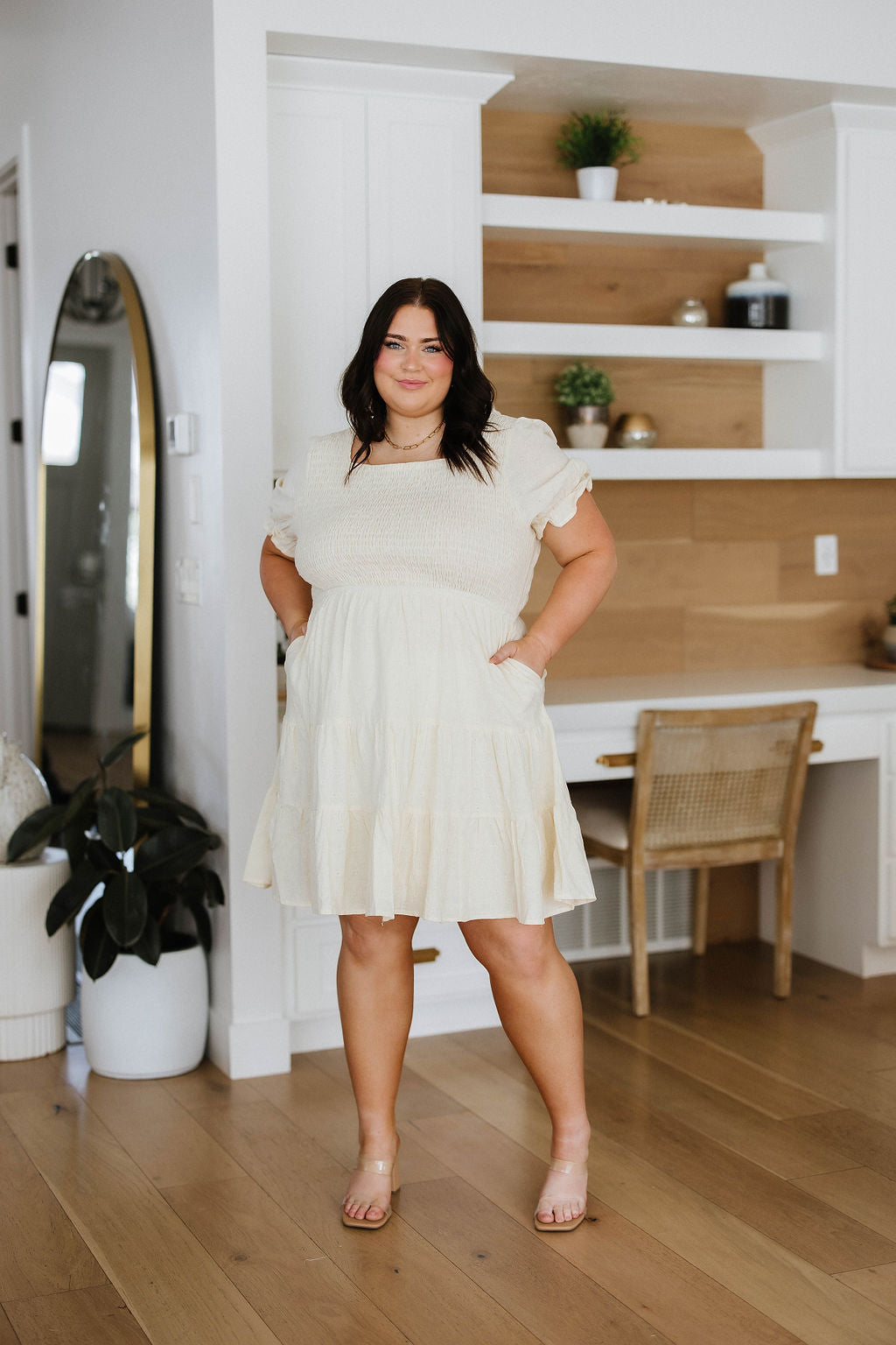 Cute Situation Square Neck Dress Dresses Ave Shops- Tilden Co.