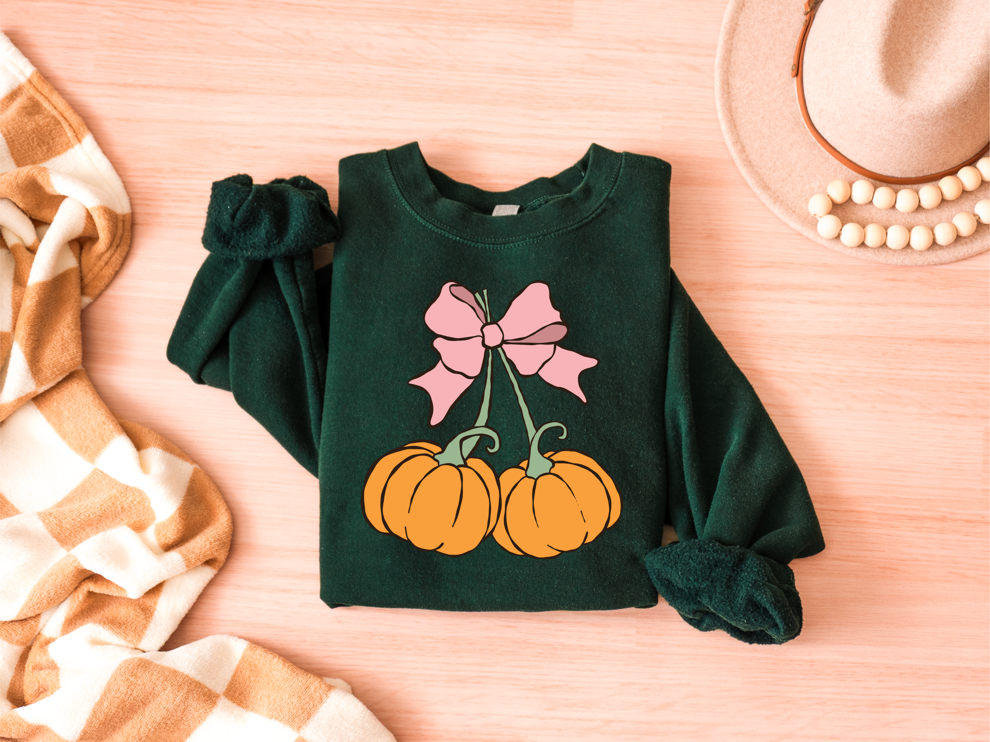 Cutsie Pumpkins Graphic Tee and Sweatshirt Womens Ave Shops- Tilden Co.