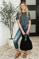 Day Out Cloud Tote Bag In Black Womens Ave Shops- Tilden Co.