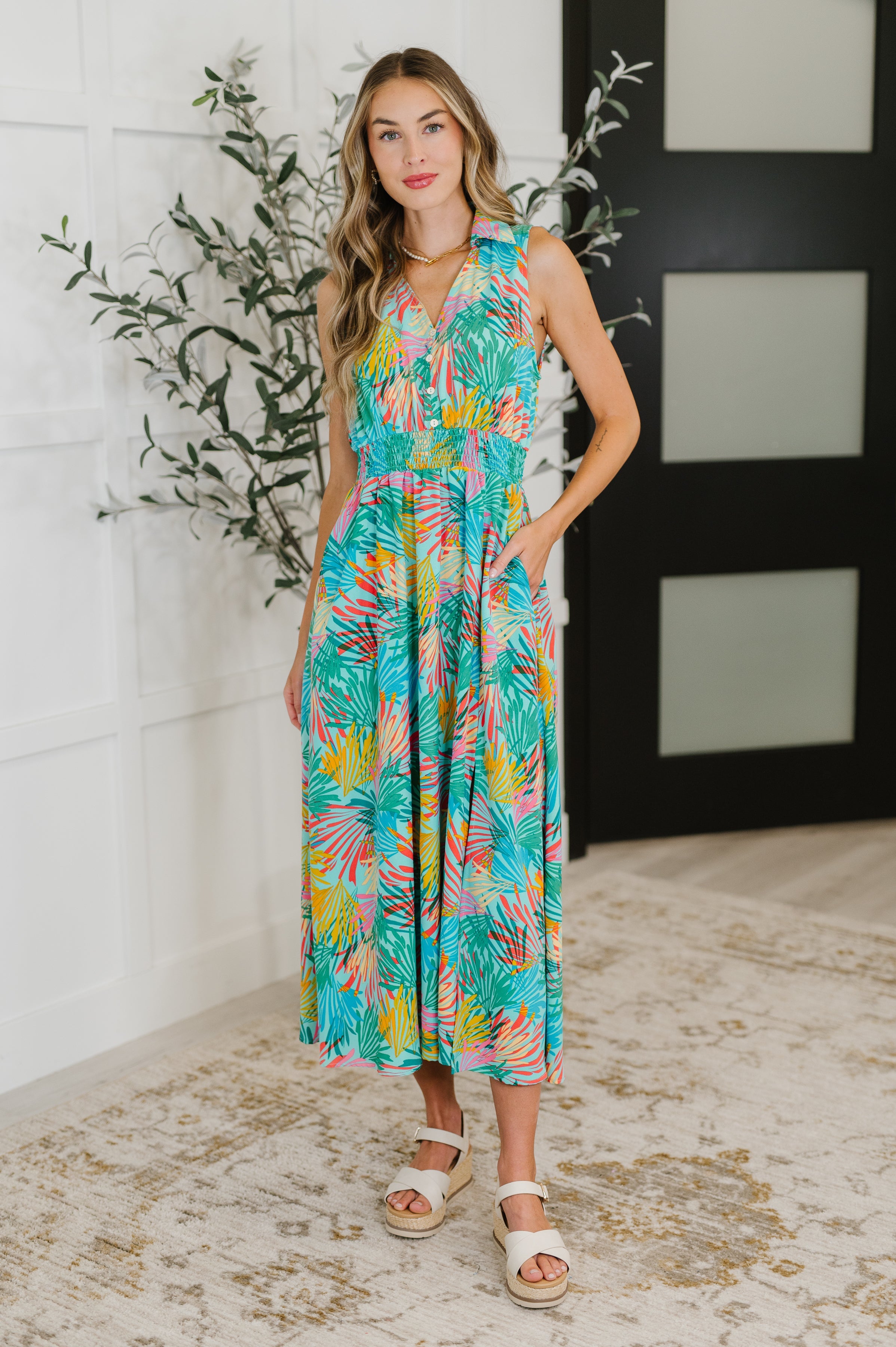 Don't Be Shy, Babe Sleeveless Dress in Mint Womens Ave Shops- Tilden Co.