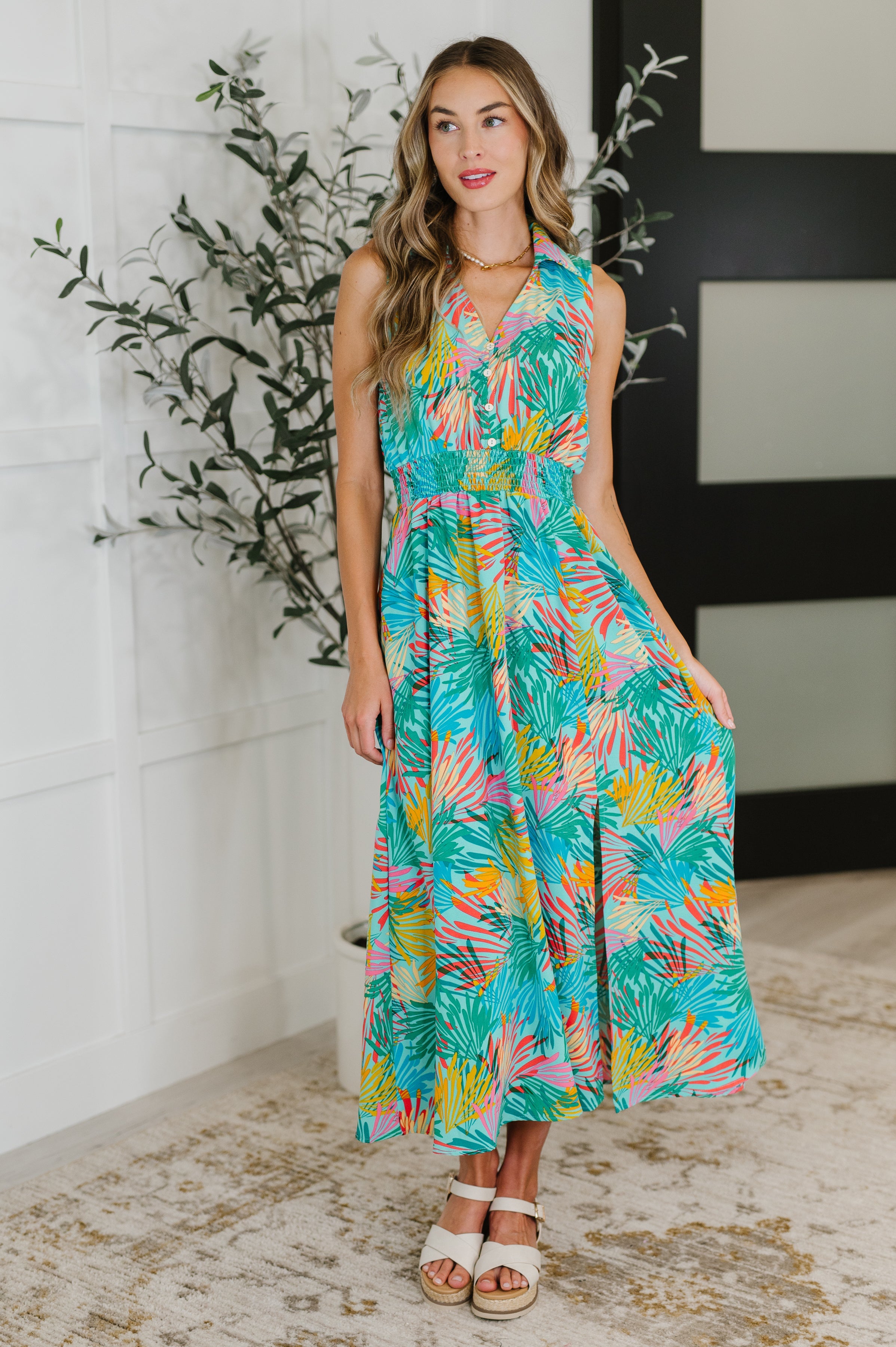 Don't Be Shy, Babe Sleeveless Dress in Mint Womens Ave Shops- Tilden Co.