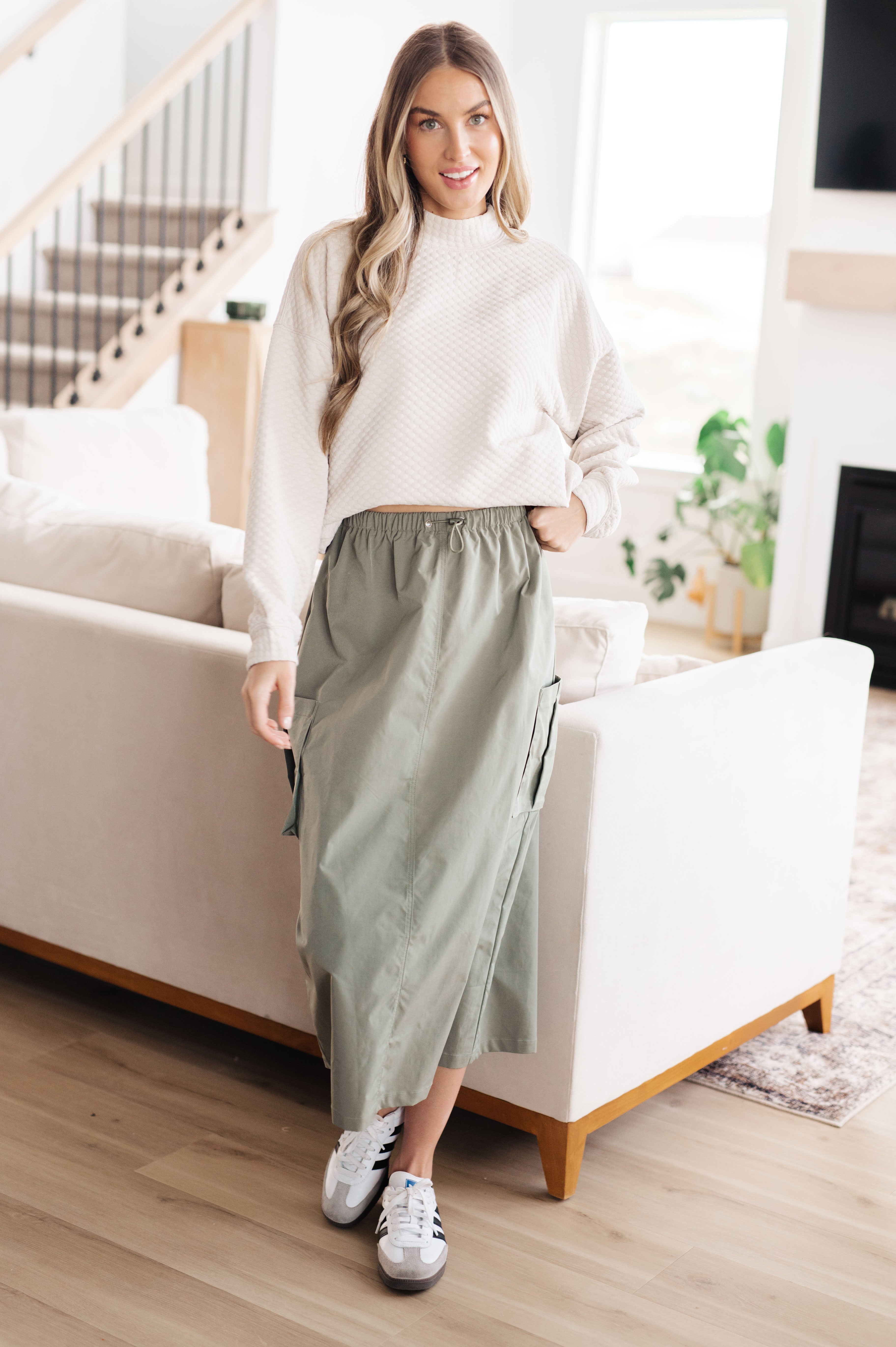 Don't Change Anything Mock Neck Pullover Tops Ave Shops- Tilden Co.