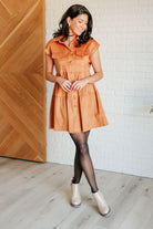 Don't Hang Up Faux Suede Shirt Dress Dresses Ave Shops- Tilden Co.