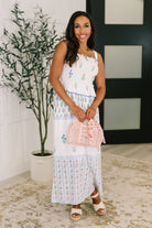 Eager Anticipation Mixed Print Midi Dress Womens Ave Shops- Tilden Co.