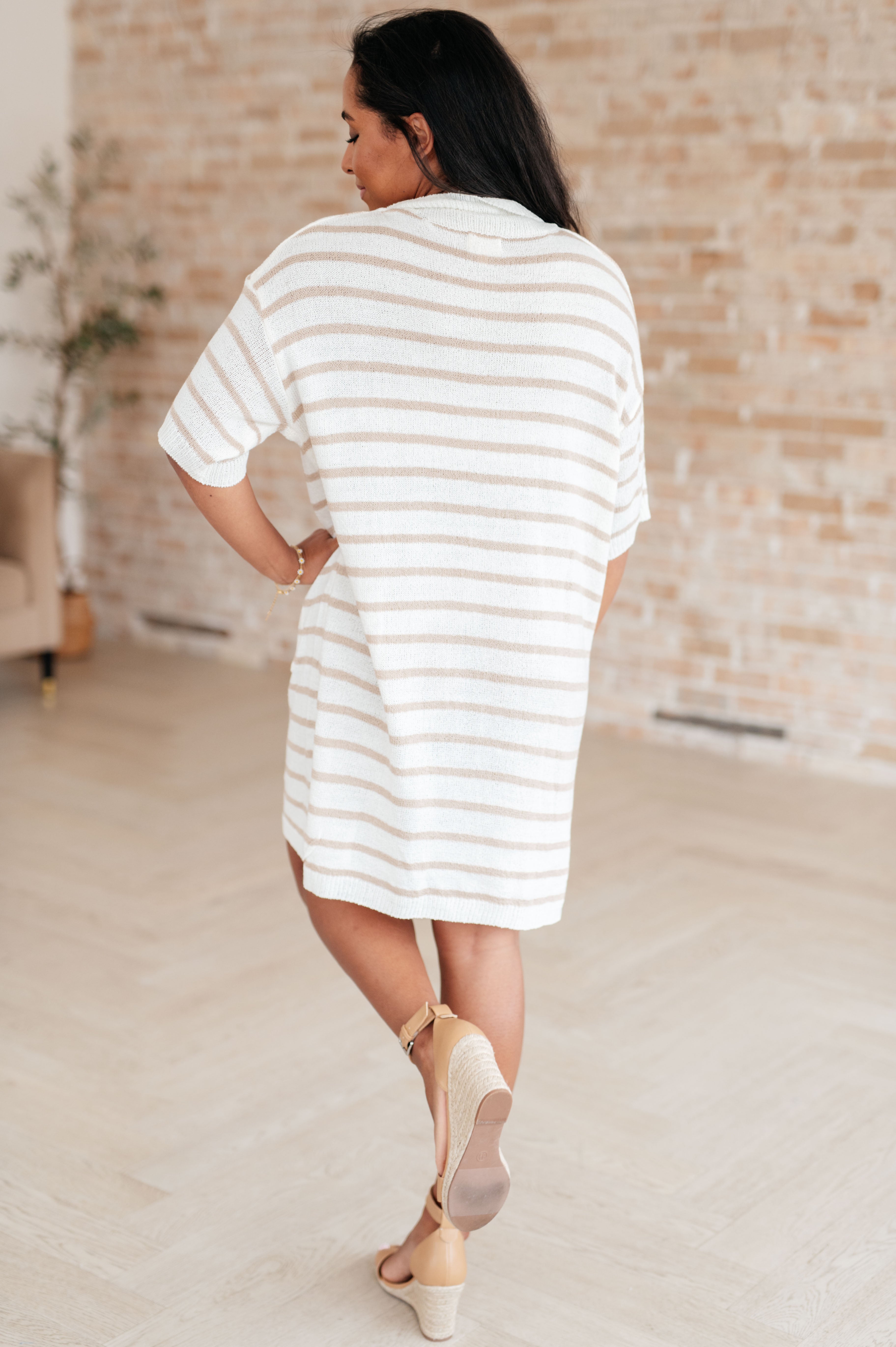 Easy Street Striped Dress Dresses Ave Shops- Tilden Co.
