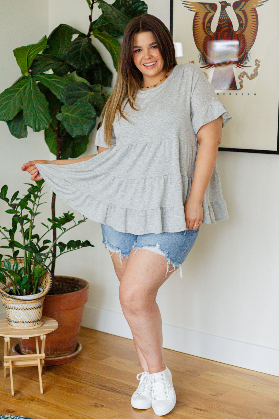 Endless Memories Tiered Babydoll Top Tops Ave Shops- Tilden Co.