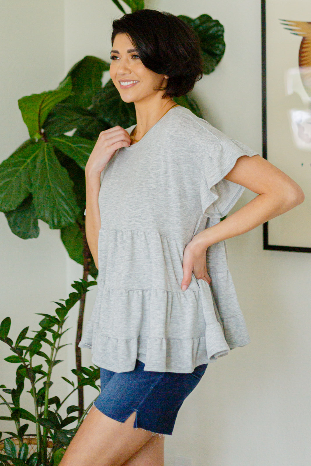 Endless Memories Tiered Babydoll Top Tops Ave Shops- Tilden Co.